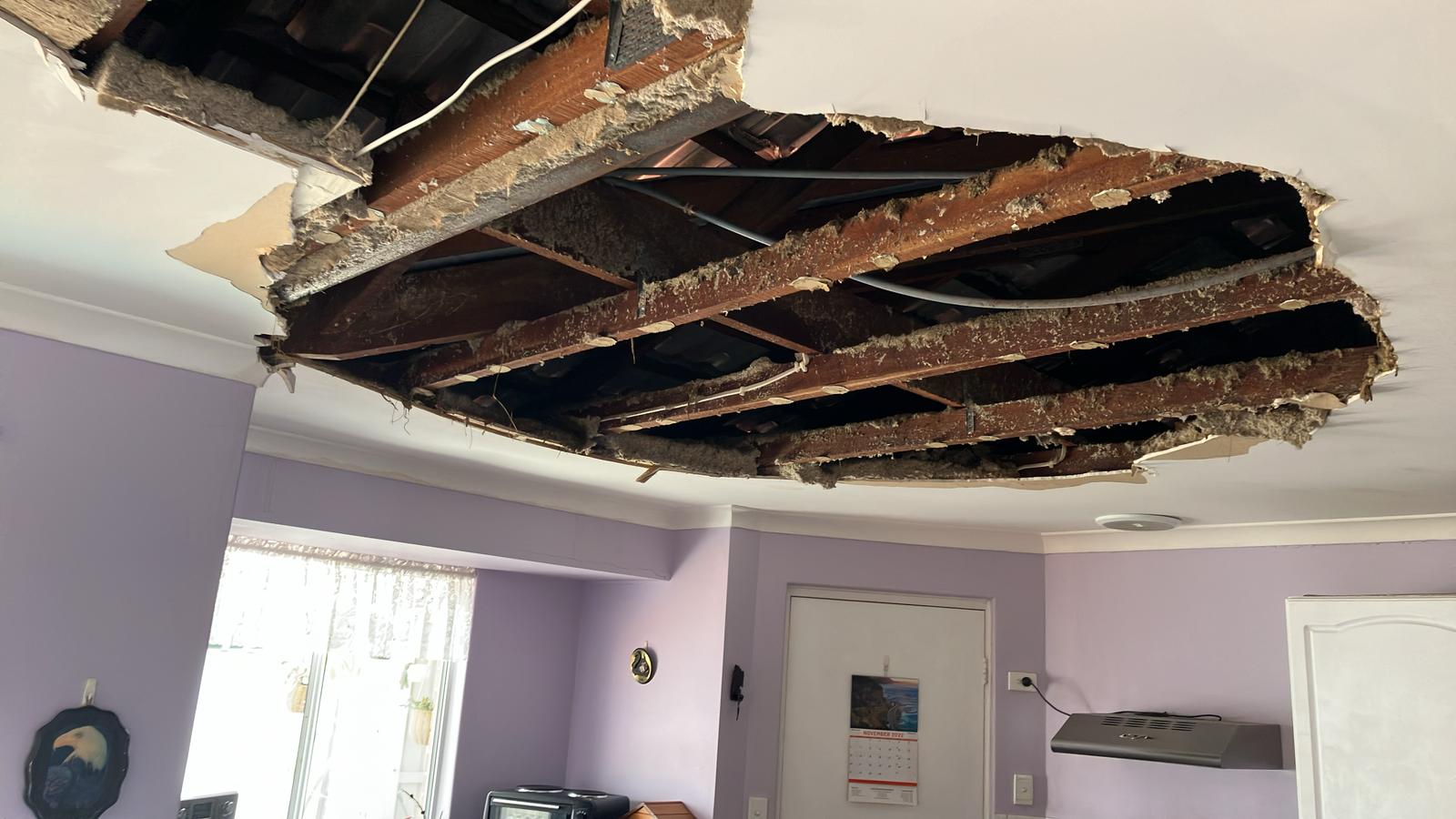 Storm damage to perth property